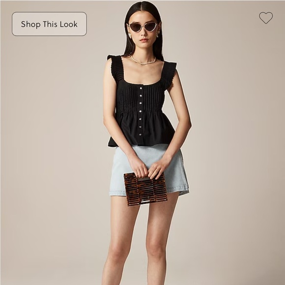 J. Crew Pintuck peplum top Size S - Picture 2 of 11